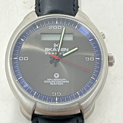 Skagen Millennium Countdown Watch Denmark Jorst 2001 Needs Battery Vintage