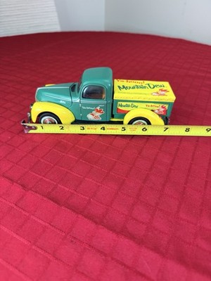 Mountain Dew 1940 Ford Style Die Cast Truck Bank Promo Green