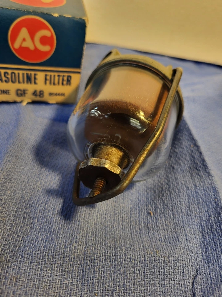 Filtro de combustible de gasolina 53-62 Chevrolet Corvette GM GF48 AC GF 48 854444 con fecha 1961  Foto 3 de 4