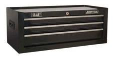 Image of Sealey American PRO® Mid-Box Tool Chest 3 Drawer - Black