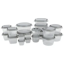 EveryWare 40-Piece Food Storage Container Set BPA-Free Plastic Click and Fres...
