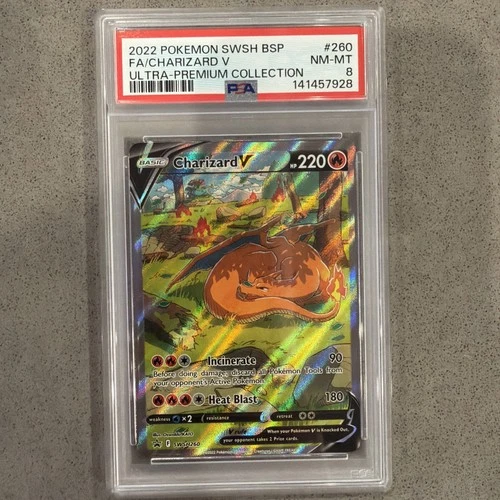 Pokemon SWSH260 2022 FA/Charizard V Ultra-Premium Collection  PSA 8