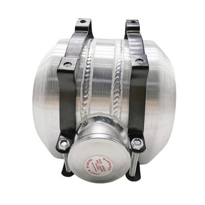 JSD 1.75 Gallon 8'' x 8'' Aluminum Spun Round Gas Tank / Fuel Cell Tank Center 