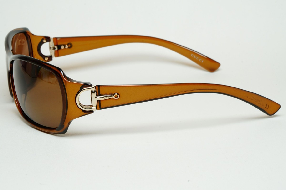 Gucci Sunglasses 2003 Vintage Brown Gold Horsebit GG 2574/S V9HA0