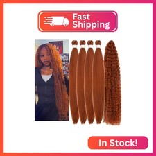 Ginger Braiding Hair Pre stretched with Boho Curls Curly Braiding Hair