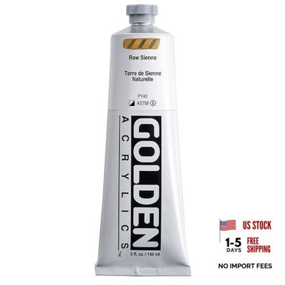  Heavy Body Acrylics, Raw Sienna, 5 fl. oz. Tube, Professional Acrylic Paint, 