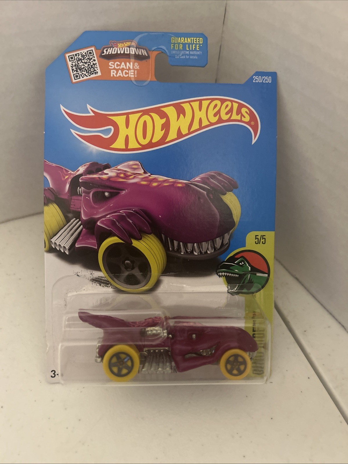 Hot Wheels 2016 Dino Riders #5/5 T-Rextroyer Treasure Hunt #250/250