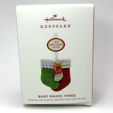 Hallmark Keepsake Ornament Baby Makes Three 2019 NIB