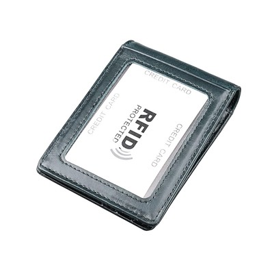 Genuine Real Leather Slim Minimalist Wallet for Men & Women. RFID Blocking Fr...