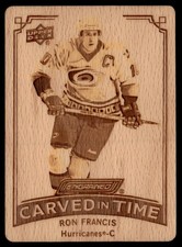 2023-24 Upper Deck Engrained Carved in Time Ron Francis #CT-6