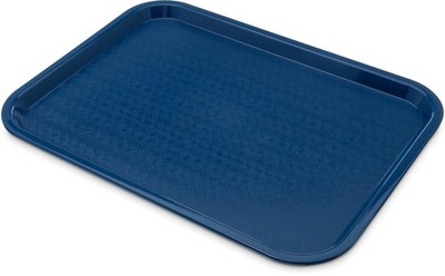 Efficient Blue Fast Food Tray, 12  x 16  - Shatter-Resistant, Safe for Dining