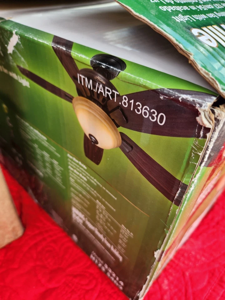 Hunter 53214 Granville 54 inch LED Indoor Bronze Ceiling Fan - Image 4 of 4