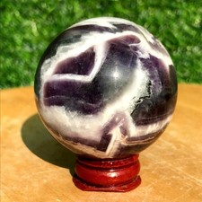 180G Rare Dreamy Amethyst Ball Crystal Sphere Specimen Mineral Energy Healing