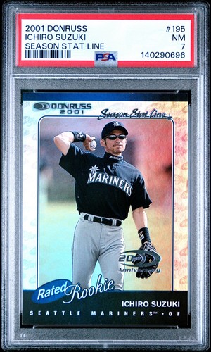 Ichiro Suzuki [Season Stat Line] #195 2001 Donruss card
