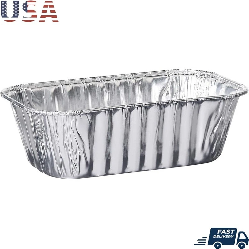 Disposable Aluminum Foil Pans Baking Cooking Roasting Food Storage Kitchen New