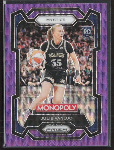 2024 Panini Prizm Monopoly WNBA #34 Julie Vanloo Purple Wave Prizms (A5)