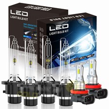 For Infiniti Q60 2014-2016 6x Hid 6000k Led Headlight Bulbs Hilofog Light Kit