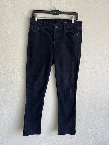 J. Crew Woman Navy City Fit Cotton Pant, Size 28R - Picture 2 of 9