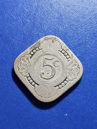 NETHERLANDS 5 CENTS 1914 (KM.#153)