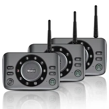 Wireless Two-Way Intercom System Full Duplex Audio for Home or Business