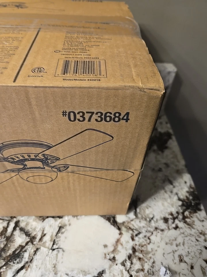 NEW Harbor Breeze Builder's Series LED Ceiling Fan 42-inch White Finish 0373684 - Image 3 of 4