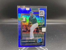 Domingo Acevedo 2022 Donruss Optic Blue Pandora #94 /99 Athletics RC Rookie
