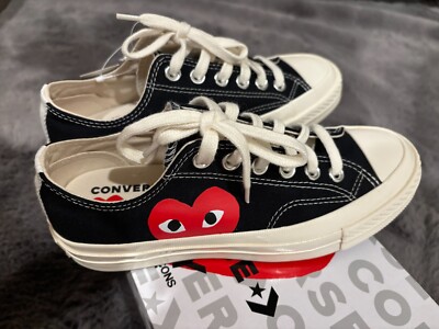 *NEW* Size Womens 6.5/Mens 4.5 - Converse Comme des Garçons Chuck 70 Low Black