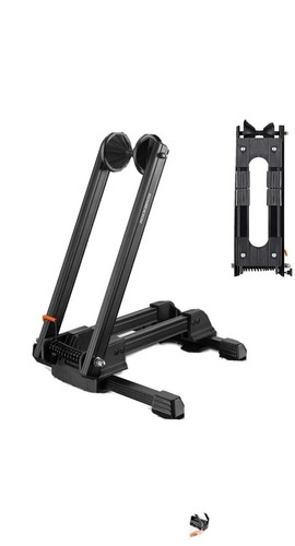 ROCKBROS Foldable Bike Stand Floor Alloy Bicyle Stand Folding Indoor Parking...