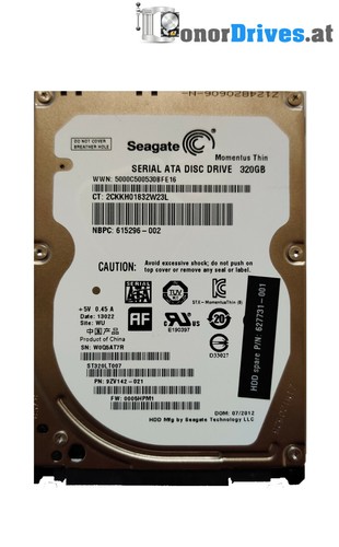 Seagate Momentus ST320LT007 - 320GB - SATA - 9ZV142-021 - PCB 100654403 Rev. B*