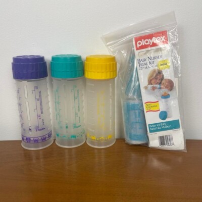 Vintage Playtex Nurser Bottles Playtex Bottles With Bags VINTAGE