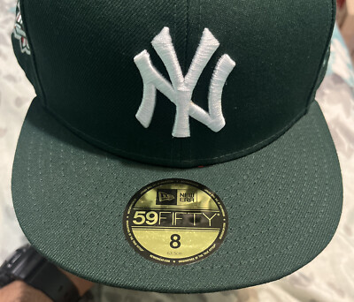 59fifty New Era Ny Yankees 1999 World Series Green/red Brim Sz 8