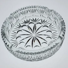 Princess House Royal Highlights Pattern 6.25" X 1.5" Glass Cigar Ashtray EUC