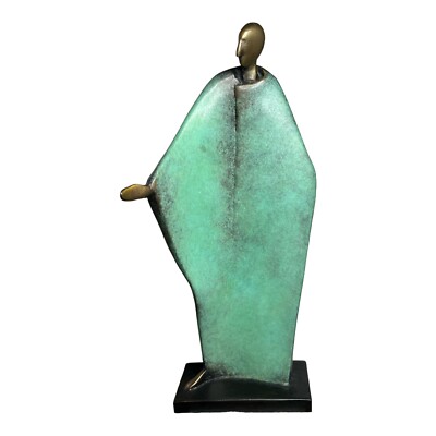 Carol Gold (1937-2022) Verdigris Patinated Bronze Sculpture Signed 9.25'' 2001