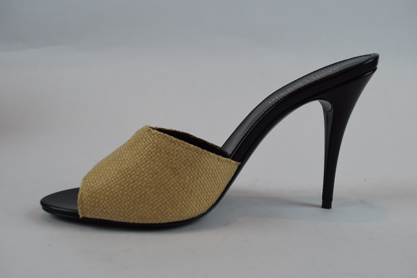 Nuovo con scatola! Sandali décolleté da donna YSL Saint Laurent Paris LA 16 Raffia taglia 40 TAN