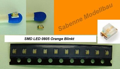 SMD LED 0805 Orange  Blinkend Flash Flashing Blinklicht 