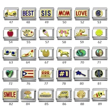 Italian Charms for 9mm Stainless Steel Modular Bracelets  #02