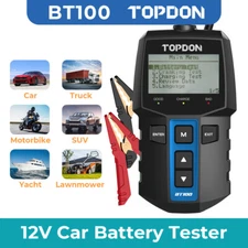 TOPDON BT100 Automotive Battery Tester 12V Diesel Van Car Load Analyzer Tool