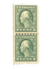 US STAMP Washington, 1912 Coil Lined Pair, MINT NH Scott #410, SEE IMAGES!!  — photo 1
