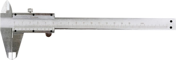 Vorel Messschieber Schieblehre Analog PräZision 150 Mm Nonius 0.02 Mm Messlehre-image