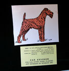 Irish Terrier Dog Sticker Vintage