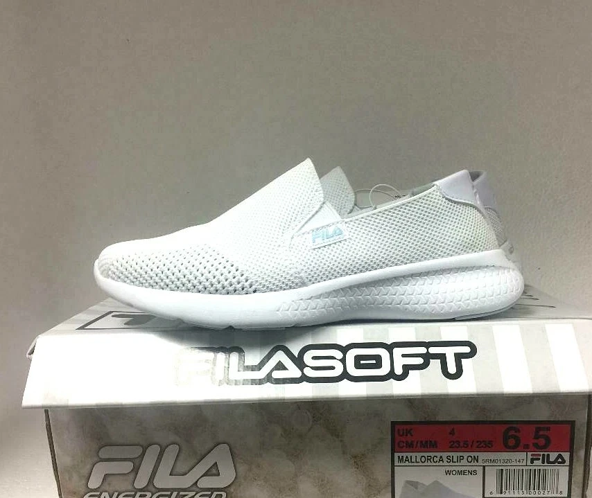 New Fila Women s Mallorca Casual Mesh Comfortable Sneakers White Size 6.5