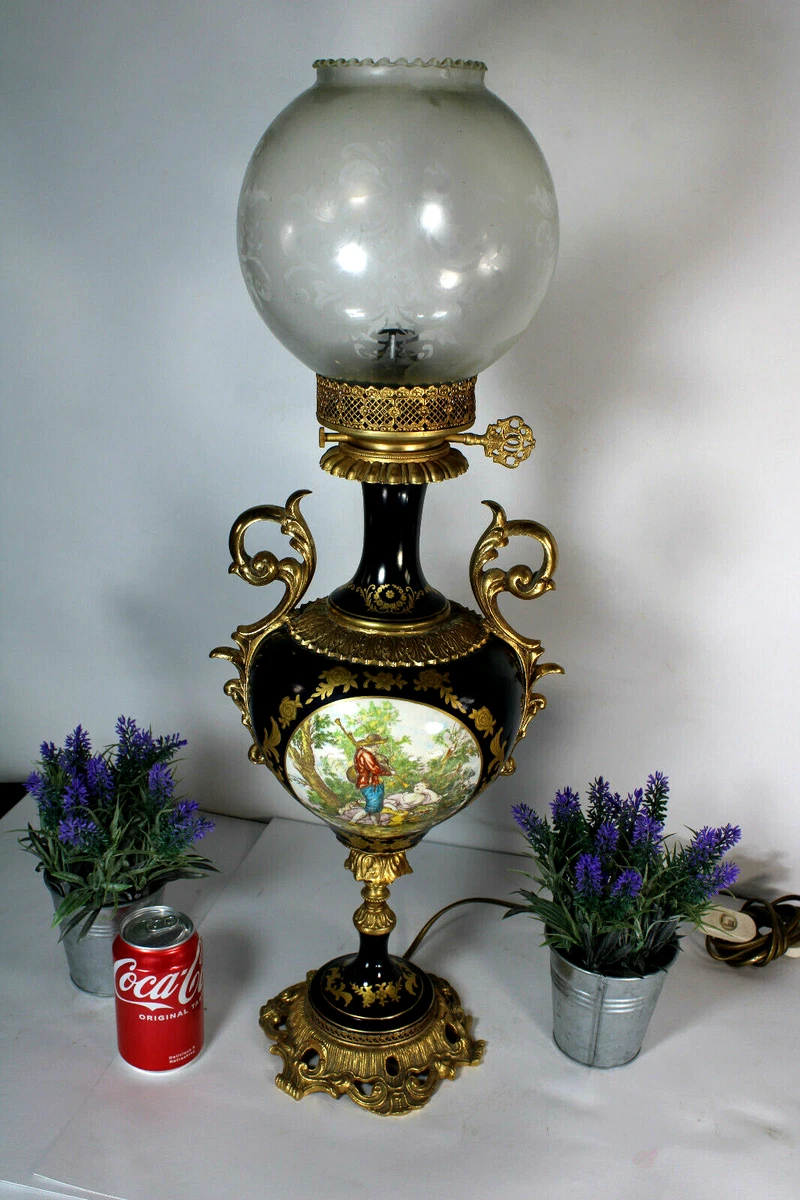 Glass bowl table best sale lamp