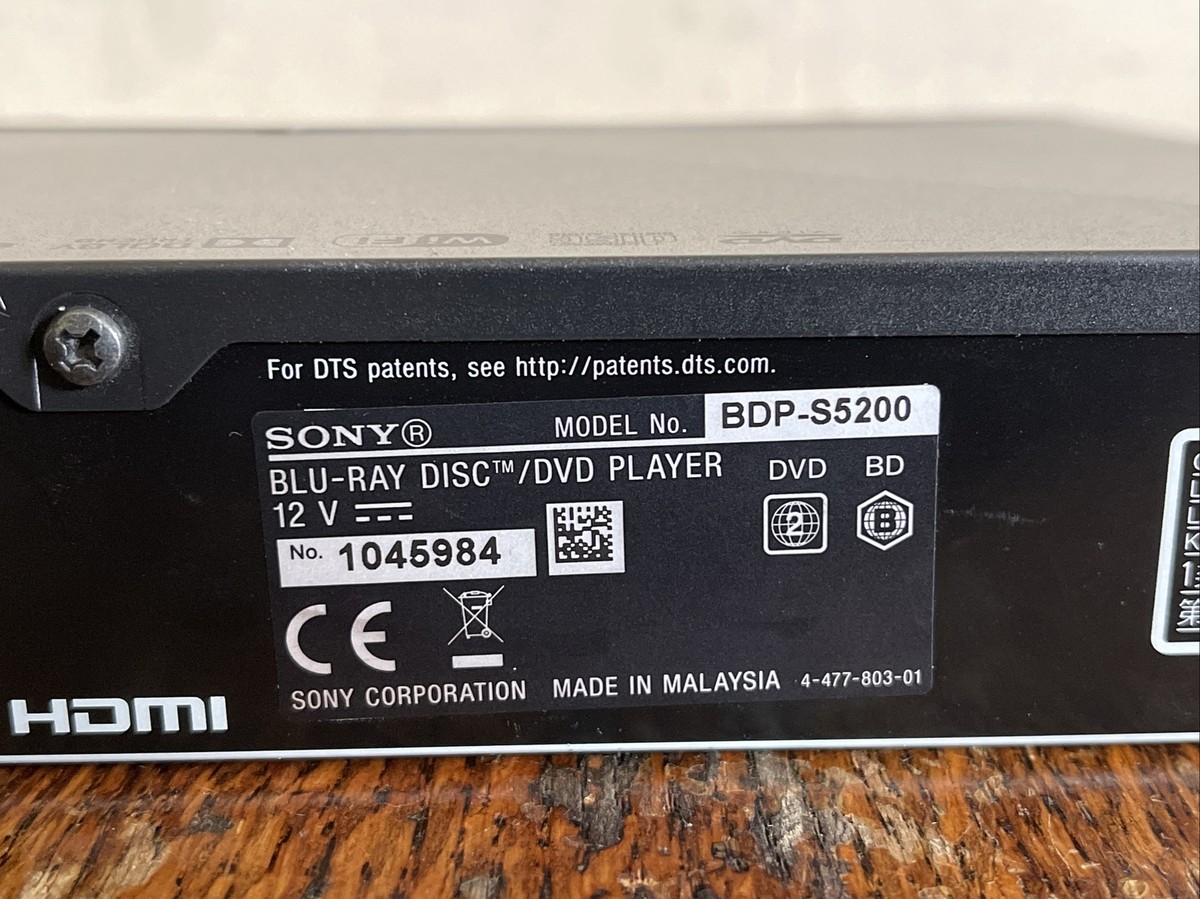Sony BDP-S5200 3D Smart Blu-ray Disc Player With WFi 504556777206