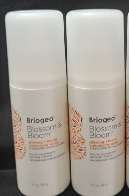  Best $ Lot 2x  Briogeo Blossom Bloom Ginseng Biotin Hair Volumizing Spray 5oz 