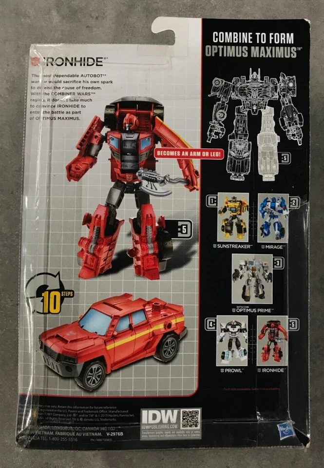 Transformers Combiner Wars (2015) Ironhide Figure COMPLETE w/ Comic! - Image 2 of 4
