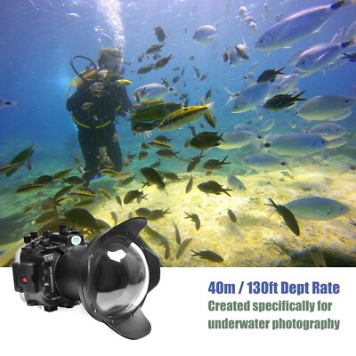 Seafrogs 40M Underwater Housing Waterproof Case for Sony A7R IV+ 16-35 Dome Port