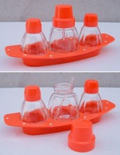 SERVICE A CONDIMENTS 70' - SERVITEUR SEL POIVRE MOUTARDE - DECO CUISINE