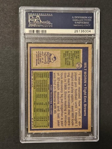 Topps Football 1972 MOLTE CARTE CLASSIFICATE PSA in vendita - Foto 80 di 134