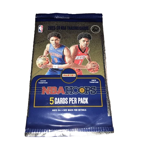 (1) 2023-24 Panini Nba Hoops-Pack-5 Cards-Factory Sealed
