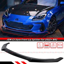 For 2022-2025 Subaru BRZ ZD8 JDM CS Style PU Front Bumper Lip Spoiler Splitter